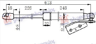 ΑΜΟΡΤΙΣΕΡ ΜΠΑΓΚΑΖ 5Π (613L-375N) ΔΕΞ