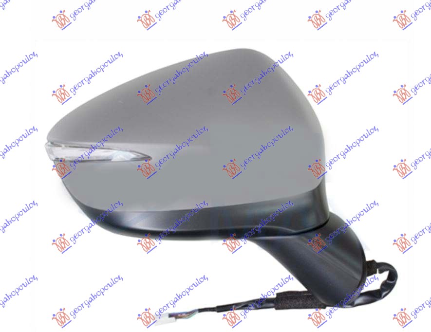 ΚΑΘΡΕΦΤΗΣ ΗΛΕΚΤΡΙΚΟΣ ΘΕΡΜΑΙΝΟΜΕΝΟΣ ΗΛΕΚΤΡΙΚΑ ΑΝΑΚΛΙΝΟΜΕΝΟΣ ΒΑΦΟΜΕΝΟΣ (ΜΕ ΦΛΑΣ) (8 PIN) 2015- (Α ΠΟΙΟΤΗΤΑ) (CONVEX GLASS) ΔΕΞ