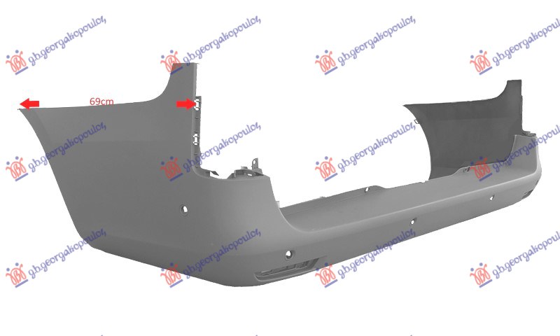 ΠΡΟΦΥΛΑΚΤΗΡΑΣ ΠΙΣΩ ΜΑΚΡΥ ΣΑΣΙ ΓΚΡΙ (ΜΕ 6 PDC)