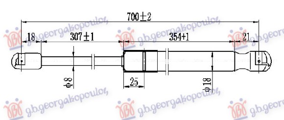 ΑΜΟΡΤΙΣΕΡ ΚΑΠΟ ΕΜΠΡΟΣ (700L-260N)