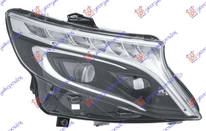 ΦΑΝΟΣ ΕΜΠΡΟΣ FULL LED ΕΞΥΠΝΟ ΜΑΥΡΟΣ (HELLA) ΔΕΞ