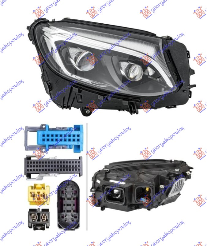 ΦΑΝΟΣ ΕΜΠΡΟΣ FULL LED ΕΞΥΠΝΟ (E) (HELLA) ΔΕΞ