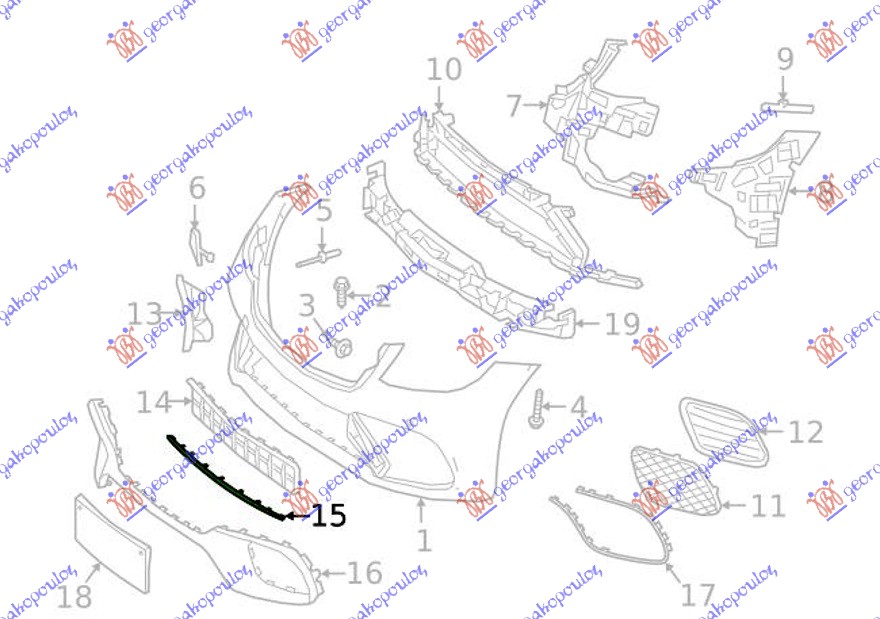 ΔΙΑΚΟΣΜΗΤΙΚΟ ΔΙΧΤΥΟΥ ΠΡΟΦΥΛΑΚΤΗΡΑ ΕΜΠΡΟΣ ΧΡΩΜΙΟ (S63/S65 AMG)