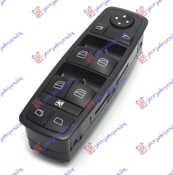 ΔΙΑΚΟΠΤΗΣ ΠΑΡΑΘΥΡΟΥ/ΚΑΘΡΕΦΤΩΝ ΕΜΠΡΟΣ (Μαυρος) (ΜΕ ΗΛΕΚΤΡΙΚΟ ΑΝΟΙΓΟΜΕΝΟ ΠΙΣΩ ΦΙΝΙΣΤΡΙΝΙ ) (Τετραπλός) (3pin) ΑΡ