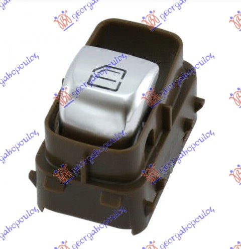 ΔΙΑΚΟΠΤΗΣ ΠΑΡΑΘΥΡΟΥ ΕΜΠΡΟΣ (& ΠΙΣΩ ΔΕΞΙΑ=ΑΡΙΣΤΕΡΑ ) (Καφέ βαση/Ασημι μπουτον) (Κοκκ. Φως) (4pin) ΔΕΞ