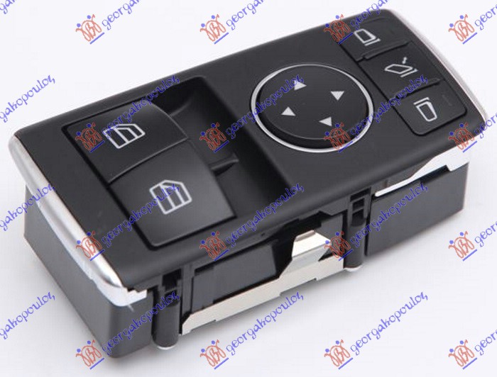 ΔΙΑΚΟΠΤΗΣ ΠΑΡΑΘΥΡΟΥ /ΚΑΘΡΕΦΤΩΝ ΕΜΠΡΟΣ ΜΕ ΑΝΑΚΛΙΣΗ ΜΑΥΡΟΣ/ΧΡΩΜΙΟ (Διπλός) (3pin) ΑΡ