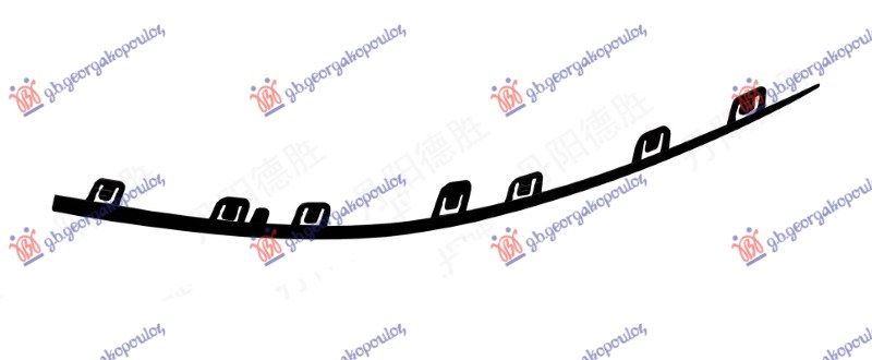 ΔΙΑΚΟΣΜΗΤΙΚΟ ΠΡΟΦΥΛΑΚΤΗΡΑ ΕΜΠΡΟΣ ΚΑΤΩ ΜΑΥΡΟ ΓΥΑΛΙΣΤΕΡΟ (AMG LINE) ΑΡ