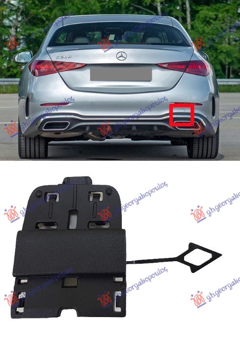 ΚΑΛΥΜΜΑ ΓΑΝΤΖΟΥ ΠΙΣΩ ΜΕΣΑΙΟ (AMG LINE) ΜΑΥΡΟ