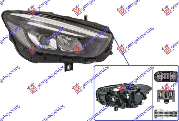 ΦΑΝΟΣ ΕΜΠΡΟΣ FULL LED (ΧΩΡΙΣ ΛΟΓΟΤΥΠΟ) (HELLA) ΔΕΞ