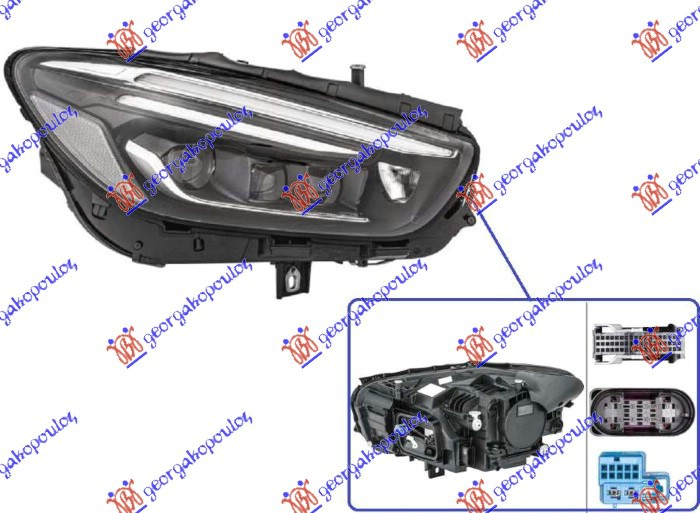 ΦΑΝΟΣ ΕΜΠΡΟΣ FULL LED ΕΞΥΠΝΟ (ΧΩΡΙΣ ΛΟΓΟΤΥΠΟ) (HELLA) ΔΕΞ