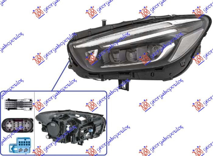 ΦΑΝΟΣ ΕΜΠΡΟΣ FULL LED ΕΞΥΠΝΟ (ΧΩΡΙΣ ΛΟΓΟΤΥΠΟ) (HELLA) ΑΡ