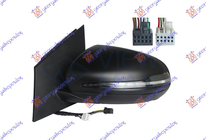 ΚΑΘΡΕΦΤΗΣ ΗΛΕΚΤΡΙΚΟΣ ΘΕΡΜΑΙΝΟΜΕΝΟΣ ΜΕ ΜΝΗΜΗ ΒΑΦΟΜΕΝΟΣ (ΜΕ ΦΛΑΣ) (7+4 PIN) (Α ΠΟΙΟΤΗΤΑ) (ASPHERICAL GLASS) ΑΡ