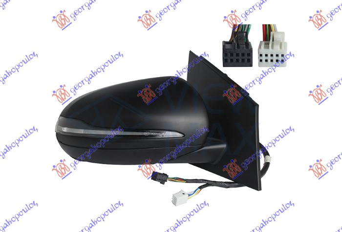 ΚΑΘΡΕΦΤΗΣ ΗΛΕΚΤΡΙΚΟΣ ΘΕΡΜΑΙΝΟΜΕΝΟΣ ΜΕ ΜΝΗΜΗ ΒΑΦΟΜΕΝΟΣ ΜΕ LED BLIS (ΜΕ ΦΛΑΣ) (8+5 PIN) (Α ΠΟΙΟΤΗΤΑ) (ASPHERICAL GLASS) ΔΕΞ