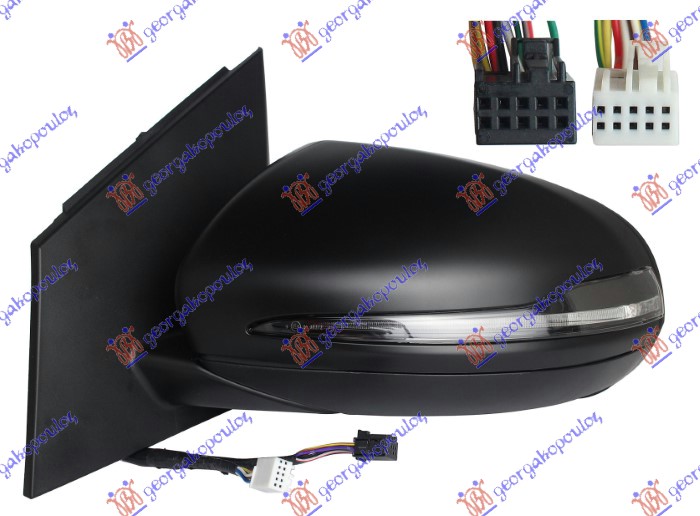 ΚΑΘΡΕΦΤΗΣ ΗΛΕΚΤ. ΘΕΡΜΑΙΝ. ΗΛ. ΑΝΑΚ. ΜΕ ΜΝΗΜΗ ΒΑΦΟΜ. & ΜΕ ΑΥΤΟΜΑΤΗ ΣΚΙΑΣΗ (ΜΕ ΦΛΑΣ & ΦΩΣ ΑΣΦΑΛ.) (9+7PIN) (Α ΠΟΙΟΤΗΤΑ) (ASPHERICA ΑΡ