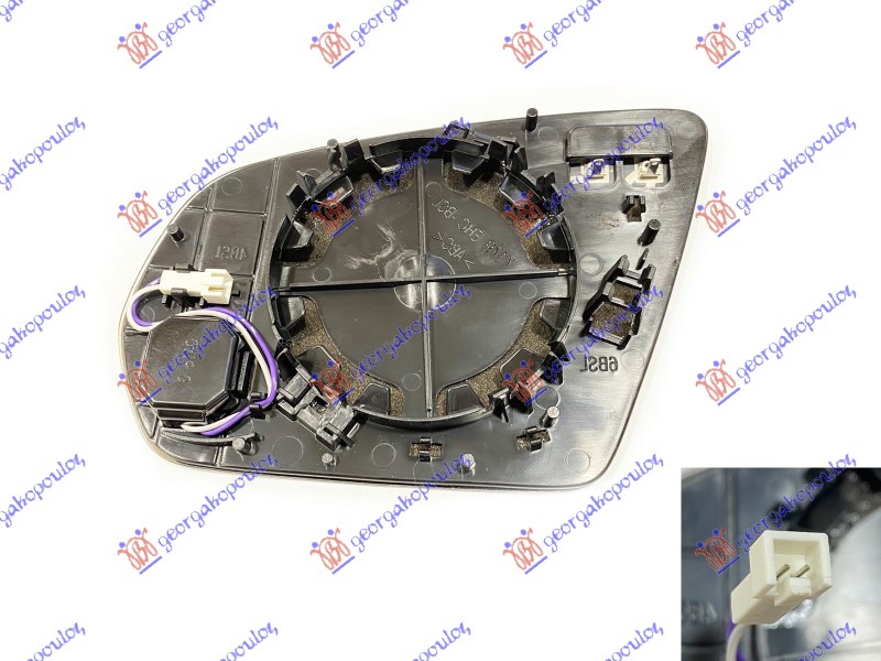 ΚΡΥΣΤΑΛΛΟ ΚΑΘΡEΦΤΗ ΘΕΡΜΑΙΝOMENO (ME LED BLIS) (2+2pin) (ASPHERICAL GLASS) ΔΕΞ