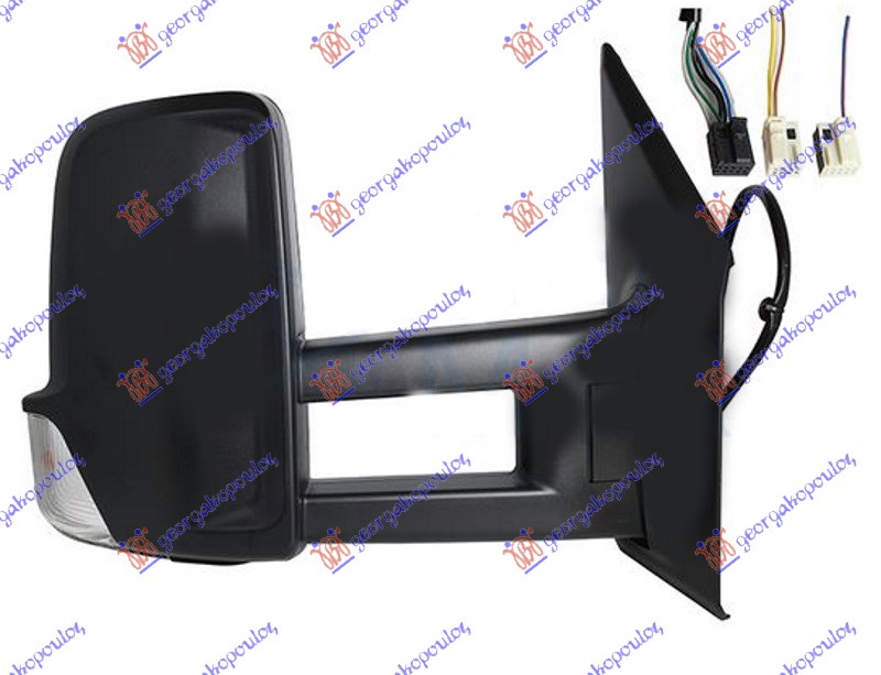 ΚΑΘΡΕΦΤΗΣ ΗΛΕΚΤΡΙΚΟΣ ΘΕΡΜΑΙΝΟΜΕΝΟΣ (ΜΕΓΑΛΟΣ ΚΑΘΡΕΦΤΗΣ & ΜΑΚΡΥ ΜΠΡΑΤΣΟ) (ΜΕ ΦΛΑΣ) (CONVEX GLAS) (9 PIN) (Α ΠΟΙΟΤΗΤΑ) ΔΕΞ