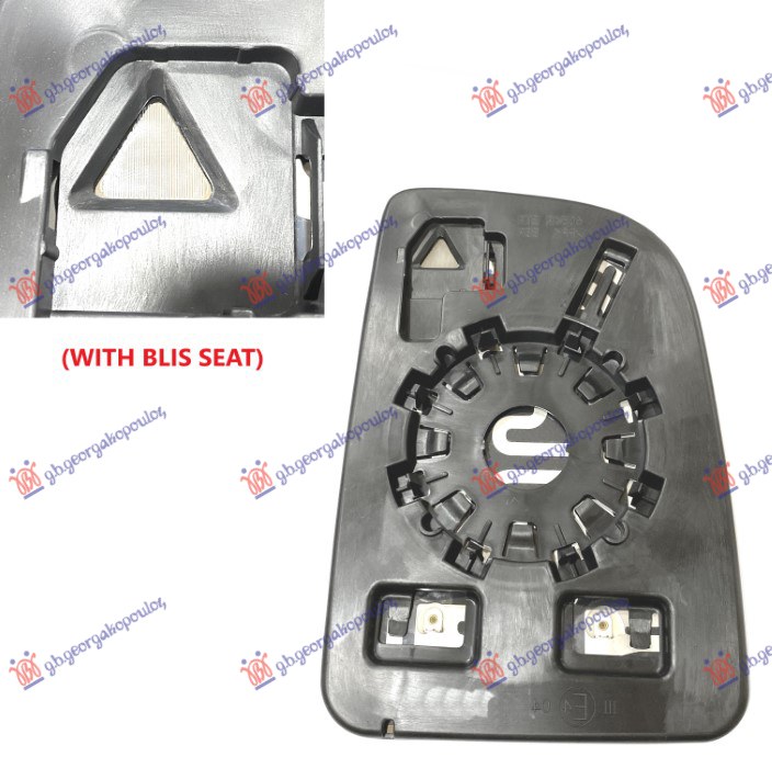 ΚΡΥΣΤΑΛΛΟ ΚΑΘΡΕΦΤΗ ΘΕΡΜΑΙΝΟΜΕΝΟ (ΜΕ ΘΕΣΗ ΓΙΑ BLIS) (ΑΝΩ ΚΟΜΜΑΤΙ) (CONVEX GLASS) ΑΡ