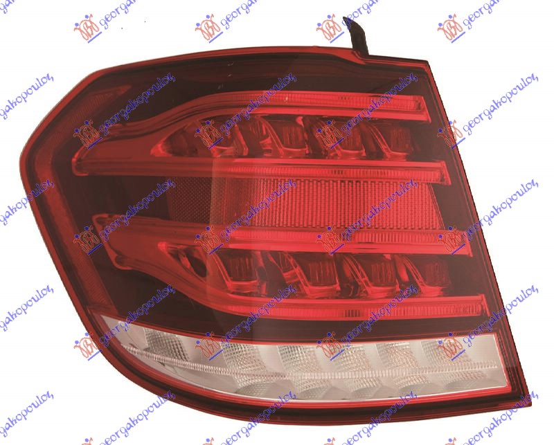 ΦΑΝΟΣ ΠΙΣΩ ΕΞΩ S.W. ΟΛΟ LED (ΜΑΥΡΗ ΒΑΣΗ) (Ε) (DEPO) ΑΡ