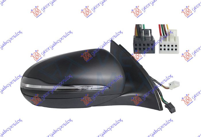 ΚΑΘΡΕΦΤΗΣ ΗΛΕΚΤΡΙΚΟΣ ΘΕΡΜΑΙΝΟΜΕΝΟΣ ΜΕ ΜΝΗΜΗ ΒΑΦΟΜΕΝΟΣ (ΜΕ ΦΛΑΣ) (7+4 PIN) (Α ΠΟΙΟΤΗΤΑ) (ASPHERICAL GLASS) ΔΕΞ