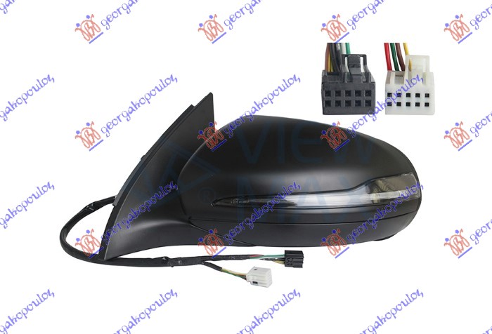 ΚΑΘΡΕΦΤΗΣ ΗΛΕΚΤΡΙΚΟΣ ΘΕΡΜΑΙΝΟΜΕΝΟΣ ΜΕ ΜΝΗΜΗ ΒΑΦΟΜΕΝΟΣ (ΜΕ ΦΛΑΣ) (7+4 PIN) (Α ΠΟΙΟΤΗΤΑ) (ASPHERICAL GLASS) ΑΡ