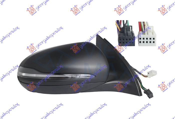 ΚΑΘΡΕΦΤΗΣ ΗΛΕΚΤΡΙΚΟΣ ΘΕΡΜΑΙΝΟΜΕΝΟΣ ΜΕ ΜΝΗΜΗ ΒΑΦΟΜΕΝΟΣ ΜΕ LED BLIS (ΜΕ ΦΛΑΣ) (8+5 PIN) (Α ΠΟΙΟΤΗΤΑ) (ASPHERICAL GLASS) ΔΕΞ