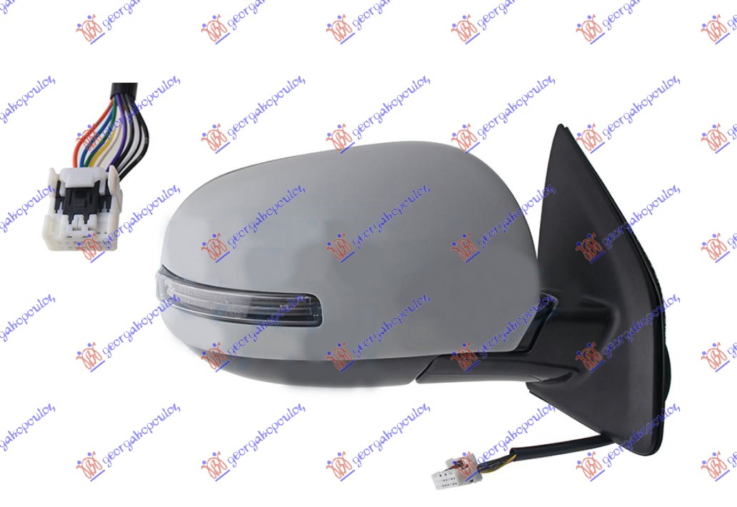 ΚΑΘΡΕΦΤΗΣ ΗΛΕΚΤΡΙΚΟΣ ΘΕΡΜΑΙΝΟΜΕΝΟΣ ΗΛΕΚΤΡΙΚΑ ΑΝΑΚΛΙΝΟΜΕΝΟΣ ΒΑΦΟΜΕΝΟΣ (ΜΕ ΦΛΑΣ) (Α ΠΟΙΟΤΗΤΑ) 9 PIN (CONVEX GLASS) ΔΕΞ