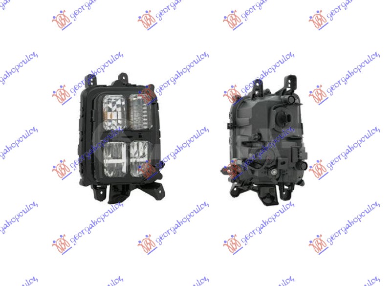 ΠΡΟΒΟΛΕΑΣ ΟΜΙΧΛΗΣ LED/ΦΛΑΣ ΕΜΠΡΟΣ (E) (DEPO) ΔΕΞ