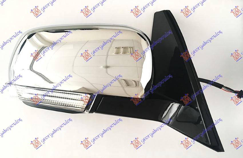 ΚΑΘΡΕΦΤΗΣ ΗΛΕΚΤΡΙΚΟΣ ΘΕΡΜΑΙΝΟΜΕΝΟΣ ΗΛΕΚΤΡΙΚΑ ΑΝΑΚΛΙΝΟΜΕΝΟΣ (ΜΕ ΦΛΑΣ & ΦΩΣ ΑΣΦΑΛΕΙΑΣ) ΧΡΩΜΙΟ (CONVEX GLASS) ΔΕΞ