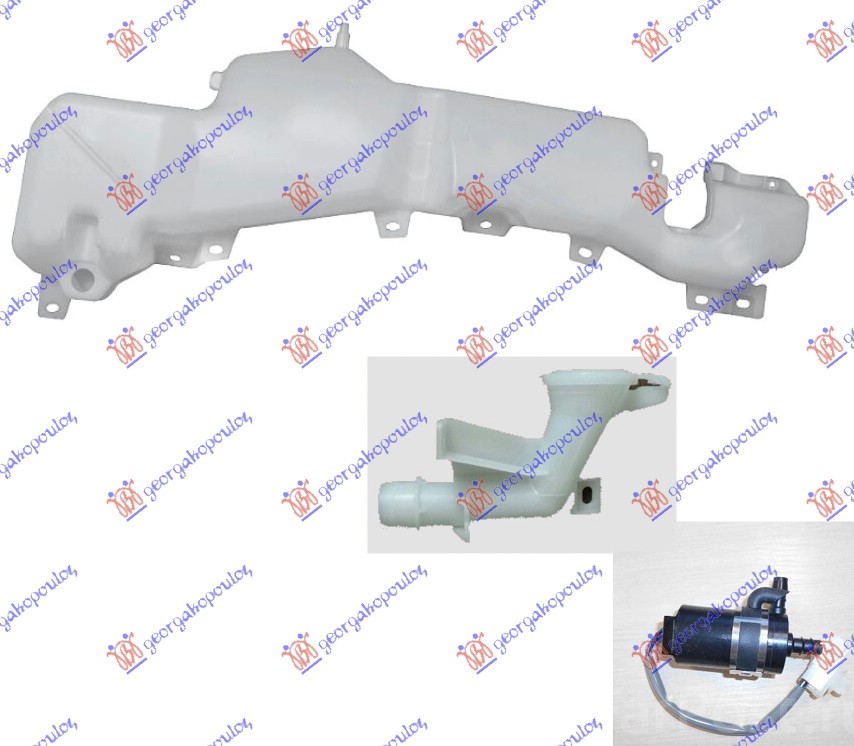 ΔΟΧΕΙΟ ΝΕΡΟΥ ΥΑΛΟΚΑΘΑΡΙΣΤΗΡΩΝ ΜΕ ΛΑΙΜΟ & ΜΟΤΕΡ & ΤΑΠΑ (ΜΕ ΠΙΤΣΙΛΙΣΤΗΡΙΑ ΦΑΝΩΝ)