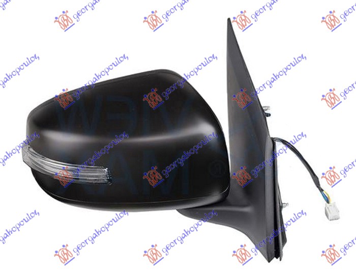 ΚΑΘΡΕΦΤΗΣ ΗΛΕΚΤΡΙΚΟΣ ΘΕΡΜΑΙΝΟΜΕΝΟΣ ΒΑΦΟΜΕΝΟΣ (ΜΕ ΦΛΑΣ) 7 PIN (Α ΠΟΙΟΤΗΤΑ) (CONVEX GLASS) ΔΕΞ