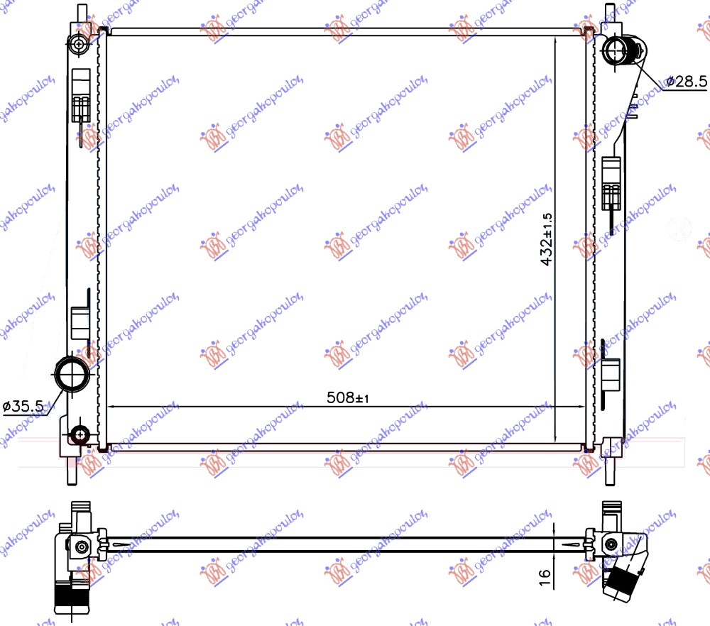 ΨΥΓΕΙΟ 1.2 DIG-TURBO ΒΕΝΖΙΝΗ (508x432x16)