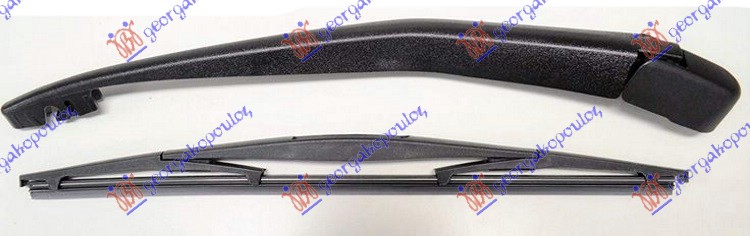 ΥΑΛΟΚΑΘΑΡΙΣΤΗΡΑΣ ΠΙΣΩ ΜΕ ΜΠΡΑΤΣΟ  305mm