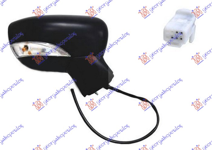 ΚΑΘΡΕΦΤΗΣ ΗΛΕΚΤΡΙΚΟΣ ΒΑΦΟΜΕΝΟΣ (ΜΕ ΦΛΑΣ) (5 PIN) (CONVEX GLASS) ΔΕΞ