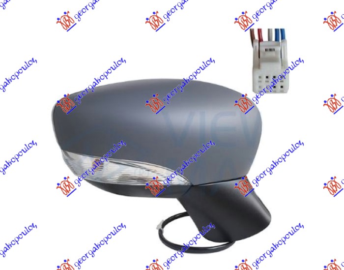 ΚΑΘΡΕΦΤΗΣ ΗΛΕΚΤΡΙΚΟΣ ΒΑΦΟΜΕΝΟΣ (ΜΕ ΦΛΑΣ) (5 PIN) (Α ΠΟΙΟΤΗΤΑ) (CONVEX GLASS) ΔΕΞ