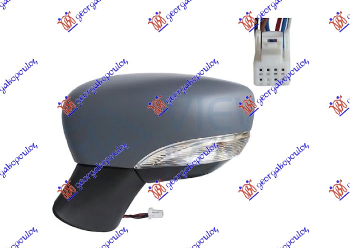 ΚΑΘΡΕΦΤΗΣ ΗΛΕΚΤΡΙΚΟΣ ΘΕΡΜΑΙΝΟΜΕΝΟΣ ΒΑΦΟΜΕΝΟΣ (ΜΕ ΦΛΑΣ) (7 PIN) (Α ΠΟΙΟΤΗΤΑ) (CONVEX GLASS) ΑΡ