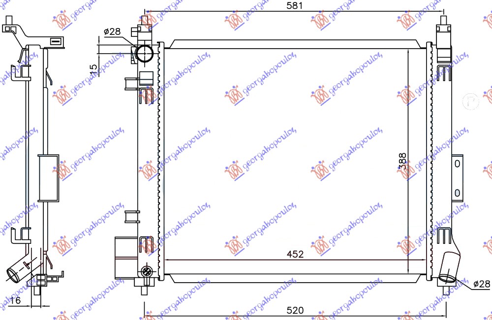 ΨΥΓΕΙΟ 1.2 DIG ΒΕΝΖΙΝΗ ΜΗΧΑΝΙΚΟ (450x390x16) (KOYO)