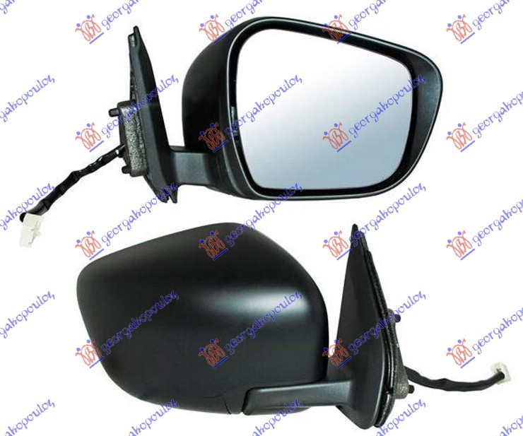 ΚΑΘΡΕΦΤΗΣ ΗΛΕΚΤΡΙΚΟΣ ΜΑΥΡΟΣ (CONVEX GLASS) ΔΕΞ