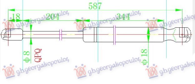 ΑΜΟΡΤΙΣΕΡ ΜΠΑΓΚΑΖ 5Π (588L-400N)