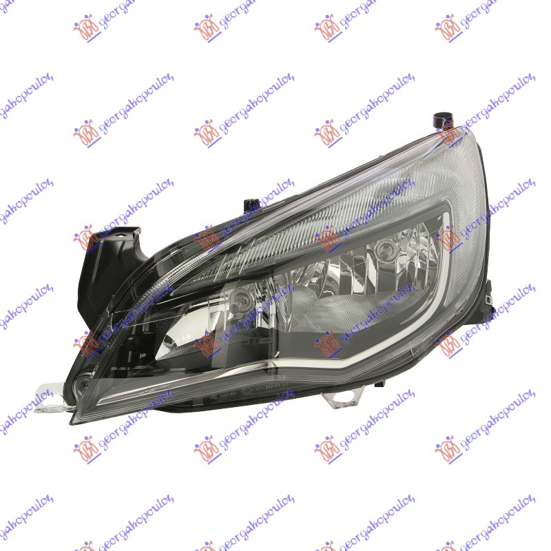 ΦΑΝΟΣ ΕΜΠΡΟΣ ΗΛΕΚΤΡΙΚΟΣ (H7/H7) ΜΑΥΡΟΣ ΜΕ ΧΡΩΜΙΟ ΦΡΥΔΑΚΙ (E) (DEPO) ΑΡ