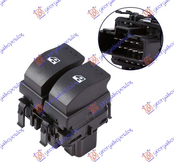 ΔΙΑΚΟΠΤΗΣ ΠΑΡΑΘΥΡΟΥ ΕΜΠΡΟΣ (Διπλός) (10pin) ΑΡ