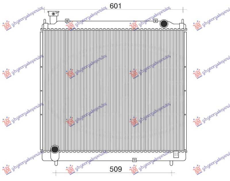 ΨΥΓΕΙΟ ΒΕΝΖΙΝΗ - 2.4 ΠΕΤΡΕΛΑΙΟ (525x625x26)1995-2001 (VALEO)