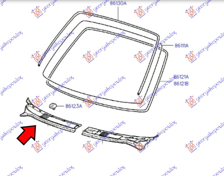ΤΡΟΠΕΤΟ ΥΑΛΟΚΑΘΑΡΙΣΤΗΡΩΝ (ΠΛΑΣΤΙΚΟ ΚΟΜΜΑΤΙ) ΔΕΞ