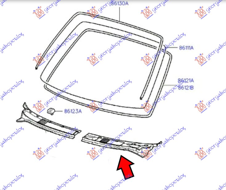 ΤΡΟΠΕΤΟ ΥΑΛΟΚΑΘΑΡΙΣΤΗΡΩΝ (ΠΛΑΣΤΙΚΟ ΚΟΜΜΑΤΙ) ΑΡ