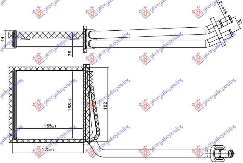 ΨΥΓΕΙΟ ΚΑΛΟΡΙΦΕΡ +/-Α/C (168x165) (NISSENS)
