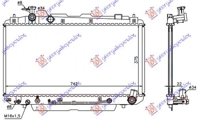ΨΥΓΕΙΟ 2.0 ΒΕΝΖΙΝΗ ΑΥΤΟΜΑΤΟ (375x738x16) (KOYO)
