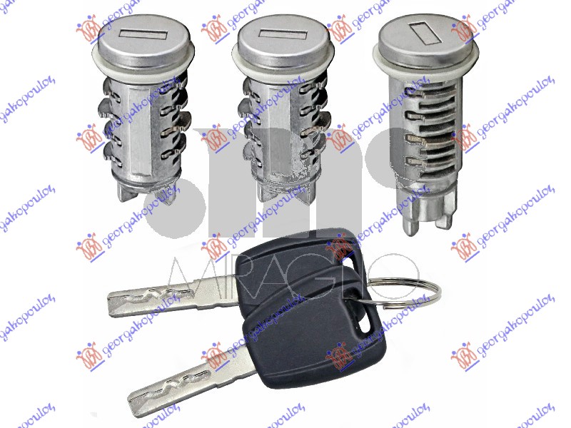 ΑΦΑΛΟΙ ΠΟΡΤΑΣ ΜΕ ΚΛΕΙΔΙΑ (ΣΕΤ 3 ΤΕΜΑΧΙΑ)