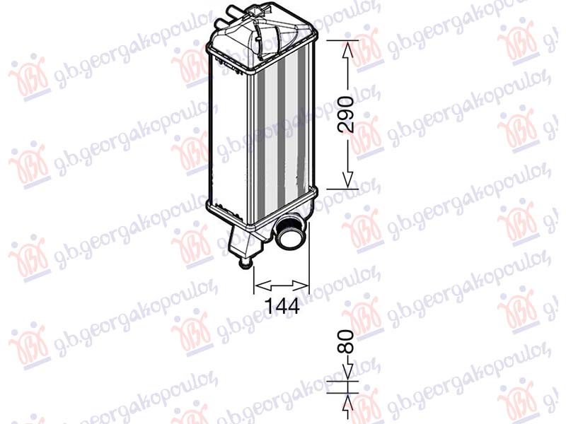 ΨΥΓΕΙΟ INTERCOOLER 0.9 ΒΕΝΖΙΝΗ (302x146)