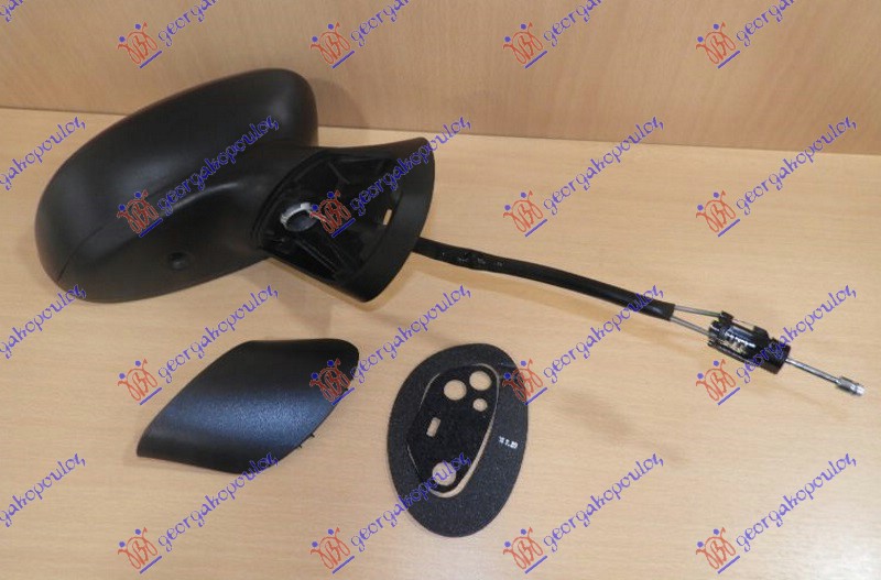 ΚΑΘΡΕΦΤΗΣ ΜΗΧΑΝΙΚΟΣ ΜΑΥΡΟΣ (CONVEX GLASS) ΔΕΞ