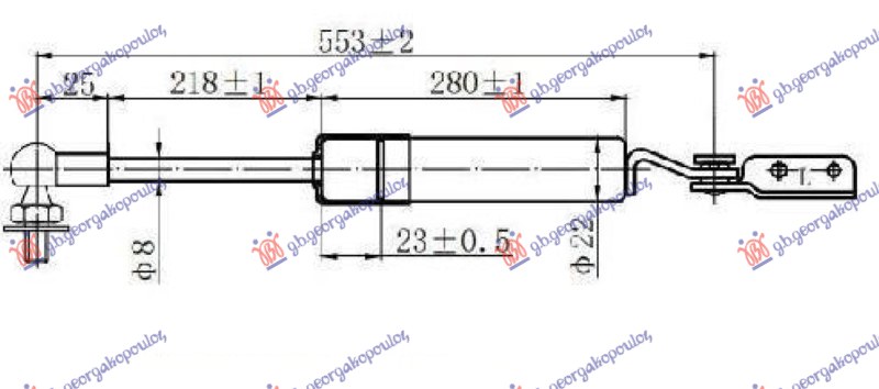 ΑΜΟΡΤΙΣΕΡ ΜΠΑΓΚΑΖ (553L-410N) ΑΡ