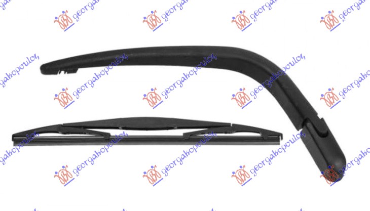 ΥΑΛΟΚΑΘΑΡΙΣΤΗΡΑΣ ΠΙΣΩ ΜΕ ΜΠΡΑΤΣΟ  (ΓΑΛΛΙΚΟ) 305mm